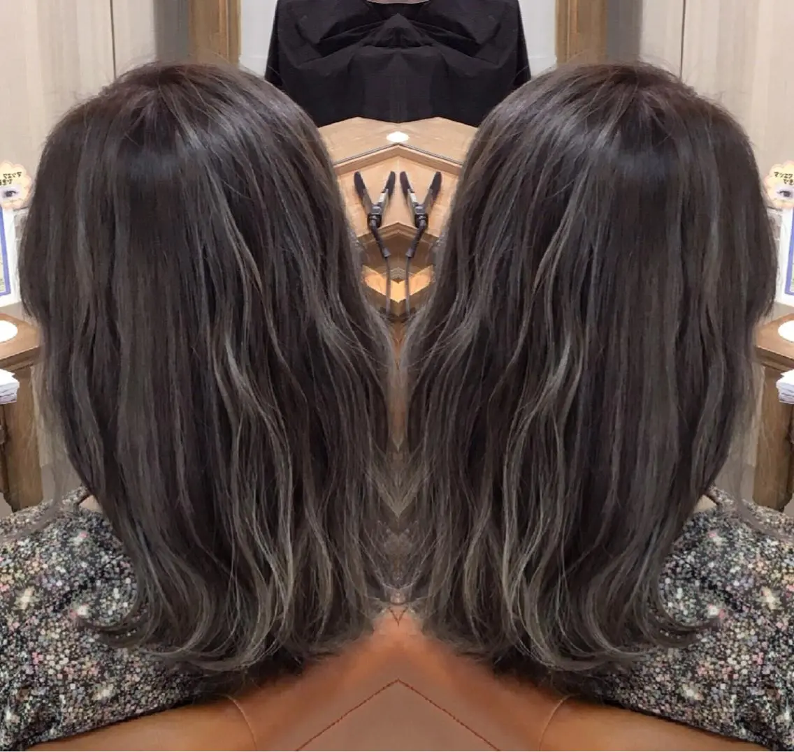 セミロング 3Dハイライト 外国人風カラー ハイライト ❤️千葉県代表❤️ 店長❤️柿本翔一朗のヘアスタイル