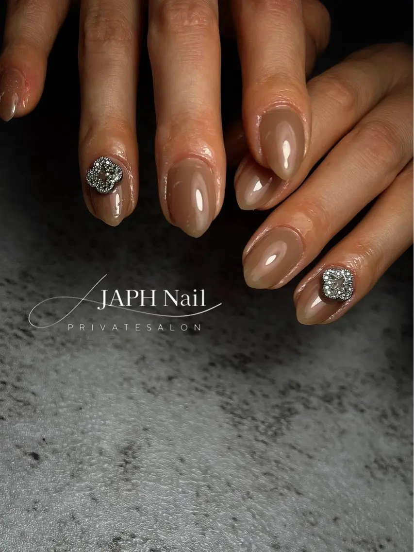 ネイル フレンチネイル キラキラネイル 韓国ネイル ミラーネイル ニュアンスネイル ハンドネイル NailSalon /JAPHのネイルデザイン