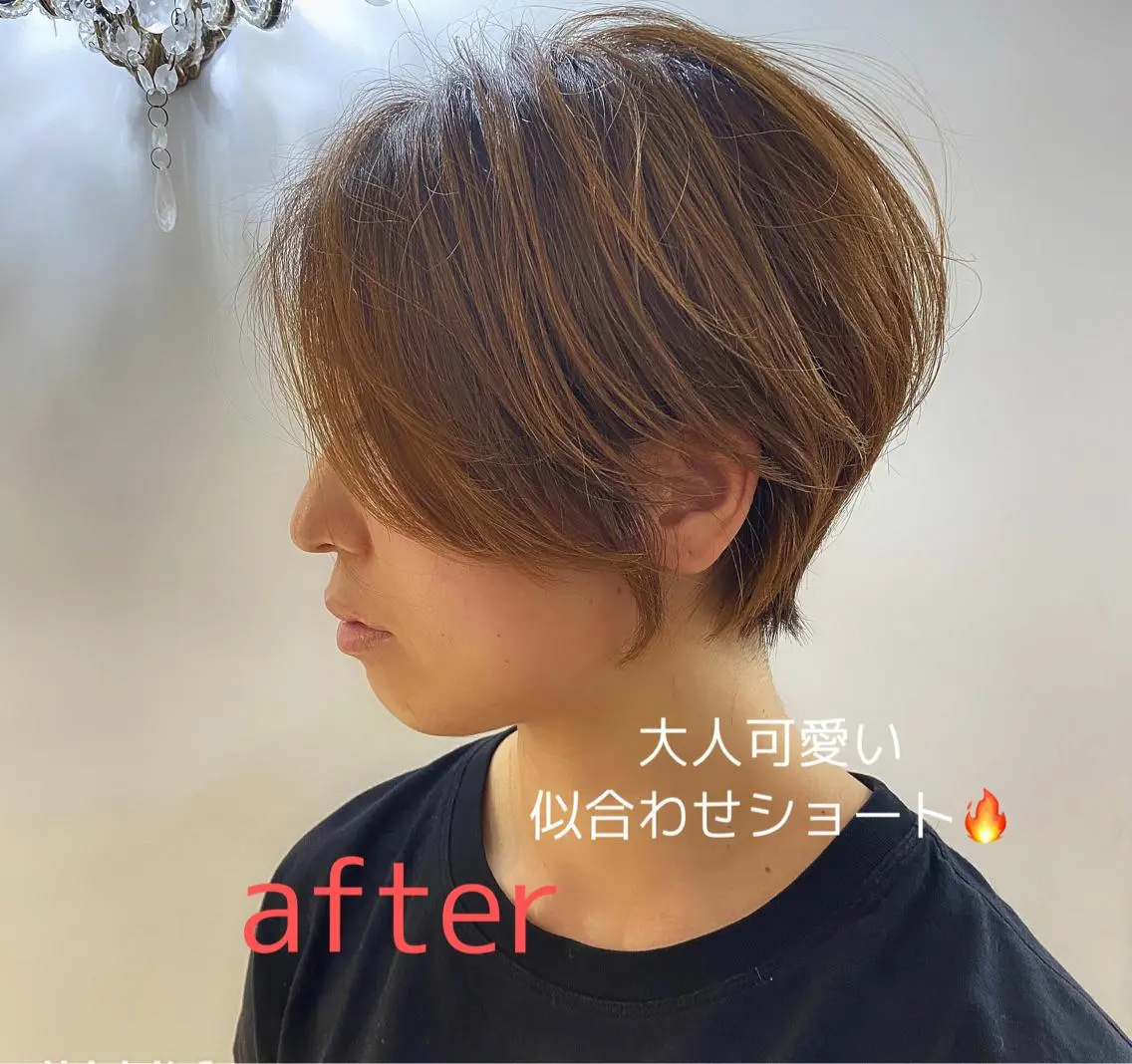 ショート カット 藤田 遼のヘアスタイル