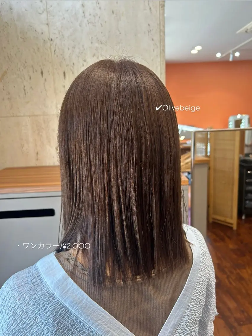 セミロング カラー ヘアカラー 佐藤光華/JANU /カラーモデルのヘアスタイル