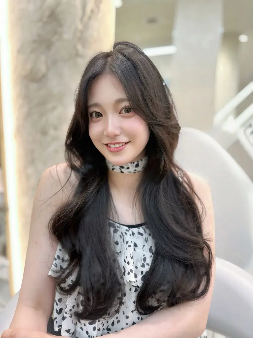 ロング カラー ブリーチ 透明感カラー ブリーチなしカラー 韓国風ヘア ヘアカラー 佐渡優 365連勤する美容師のヘアスタイル