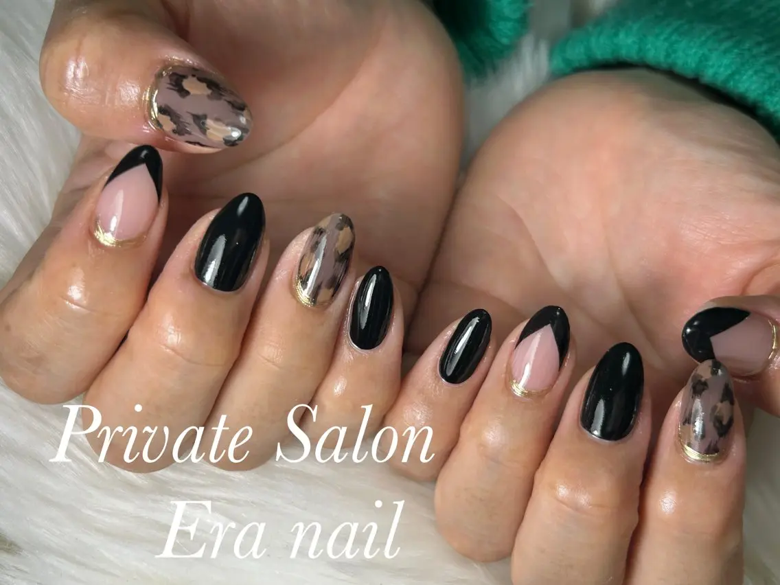ネイル アニマル柄 ハンドネイル Era nailのネイルデザイン