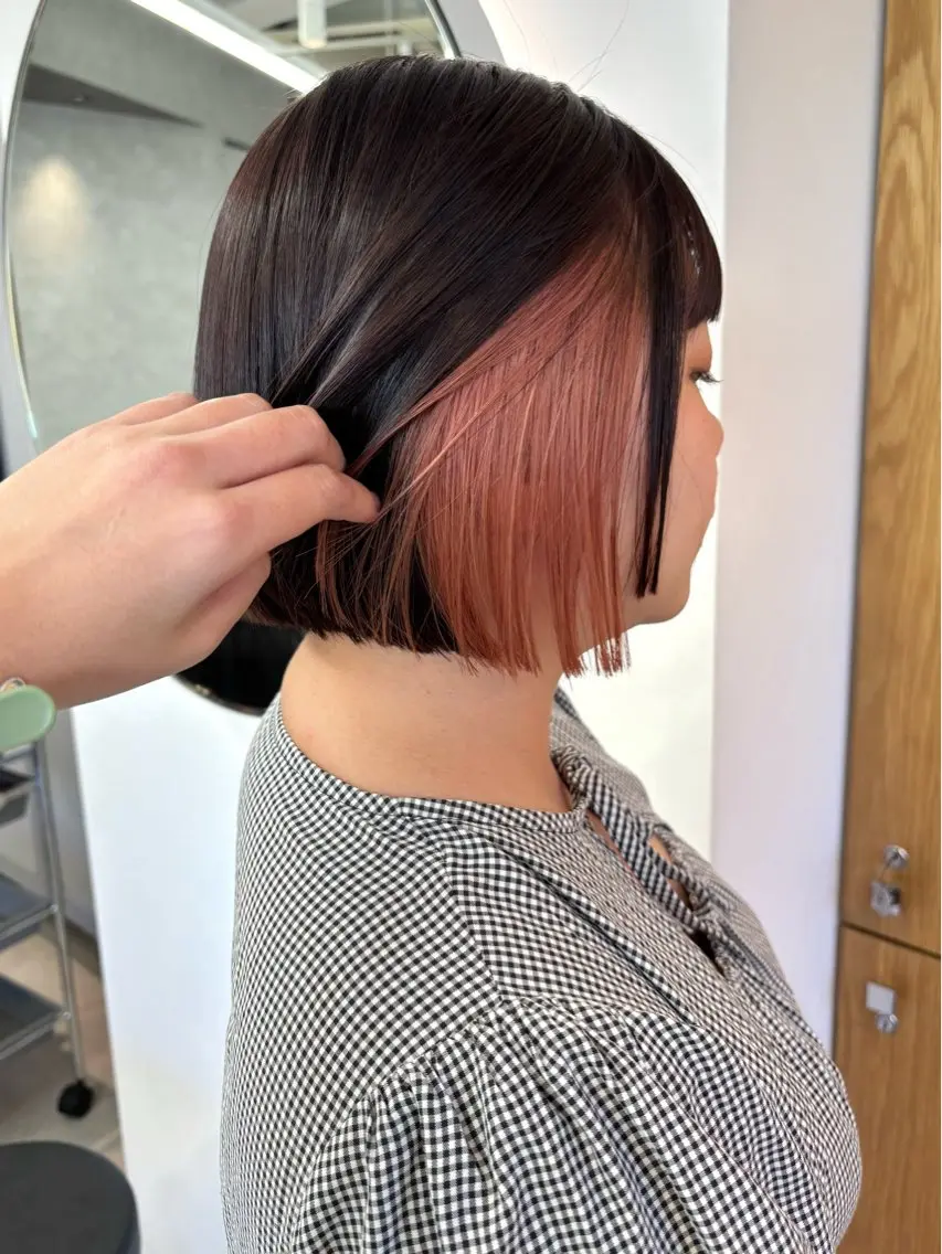 ショート カット ヘアカラー トリートメント ボブ/透明感カラー/ 似合わせ🌿高田知那のヘアスタイル