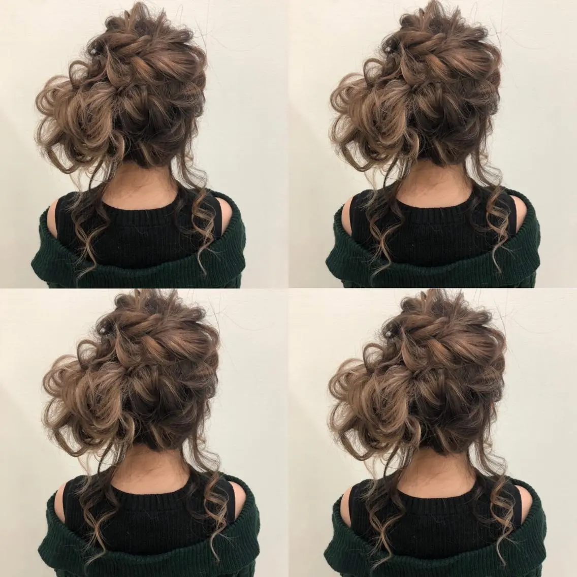 セミロング ヘアアレンジ お団子ヘア ヘアセット 🌷MAYU 🌷のヘアスタイル