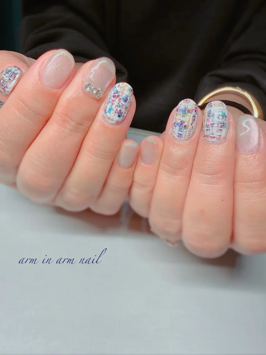ネイル arm in arm ︎✿Yamamotoのマツエク・マツパデザイン
