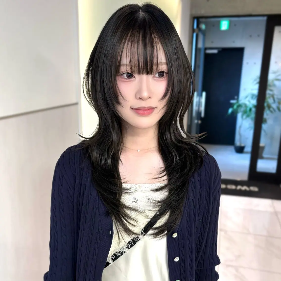 ミディアム カラー 透明感カラー ハッシュカット 髪質改善 ヘアカラー トリートメント riko/レイヤー カット/ヘアセットのヘアスタイル