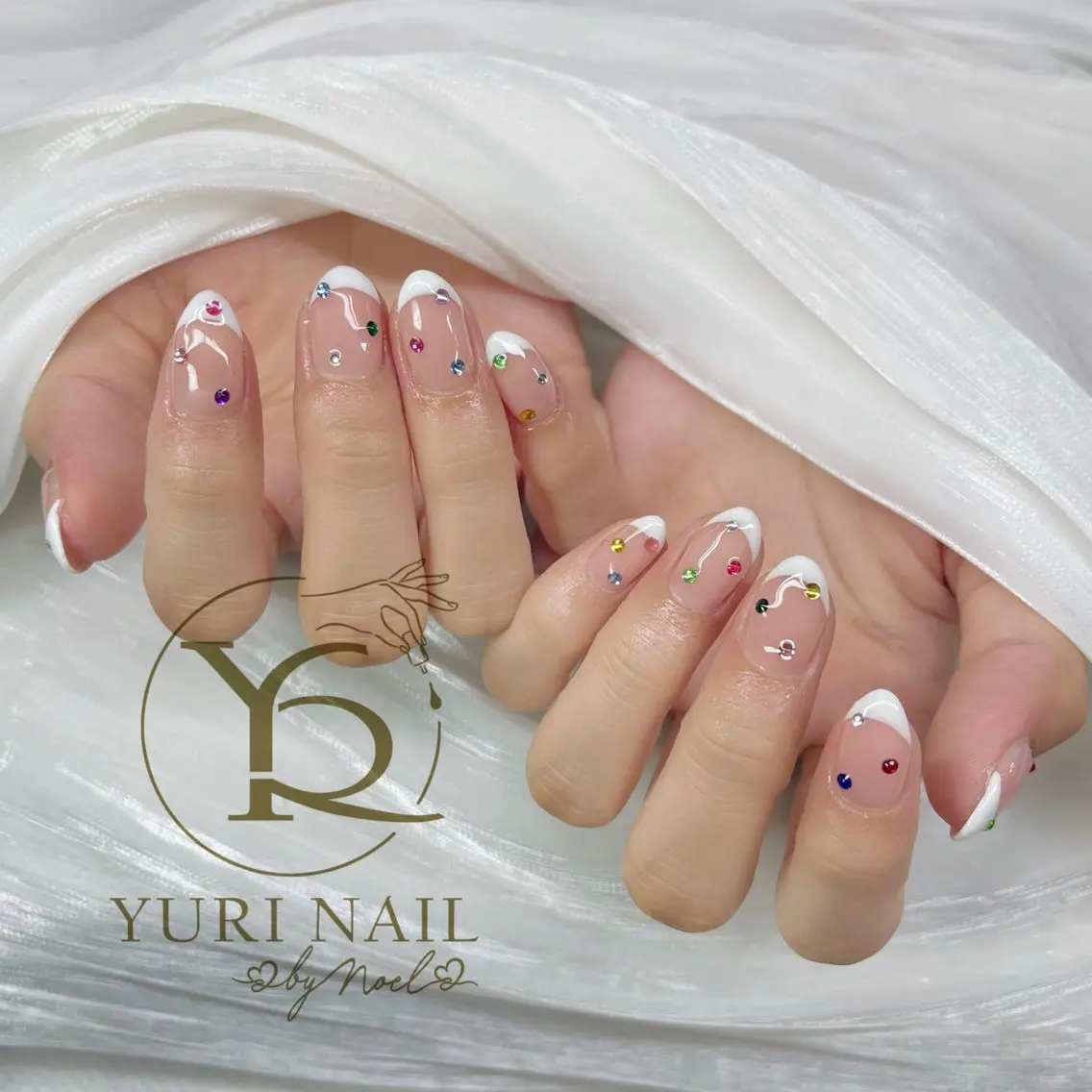 ネイル チークネイル フットネイル フレンチネイル グラデーション キラキラネイル ハンドネイル フットネイル ハンドケア YURI Nail Funabashiのネイルデザイン