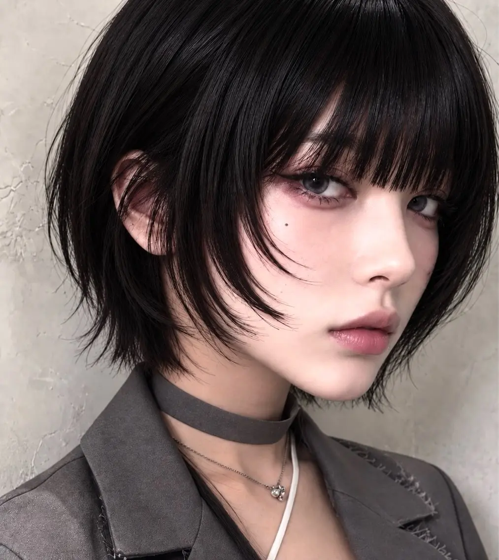 ショート カラー カット ヘアカラー トリートメント 小顔・顔まわり🦋 ウルフ❤︎ ͛めいのヘアスタイル