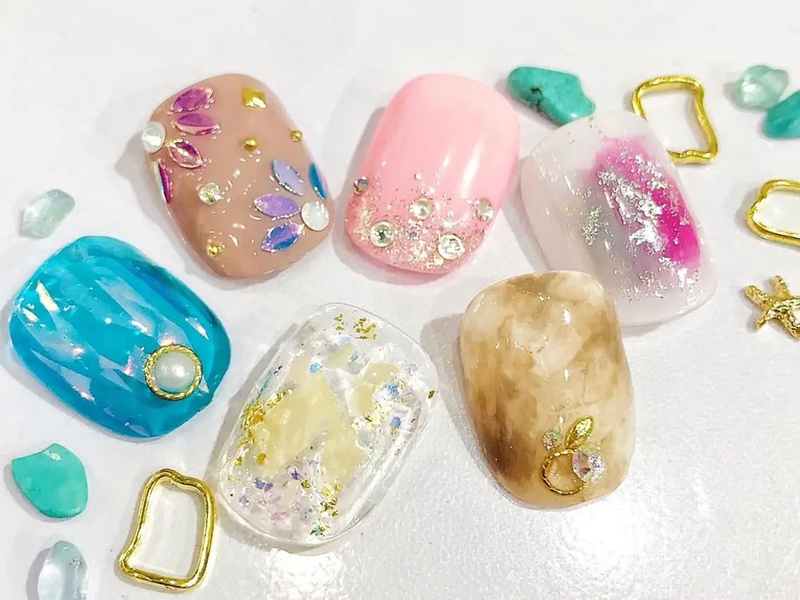 オフ込♪初回★親指アート【footバス付】の写真
