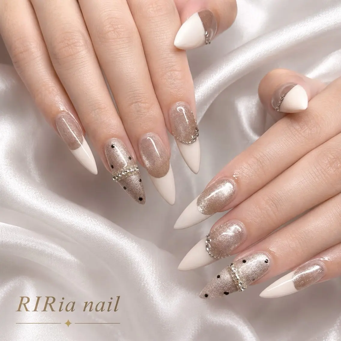 ネイル フレンチネイル 韓国ネイル マグネットネイル ピンク シンプルネイル ハンドネイル 🎀RIRia nail🎀のネイルデザイン