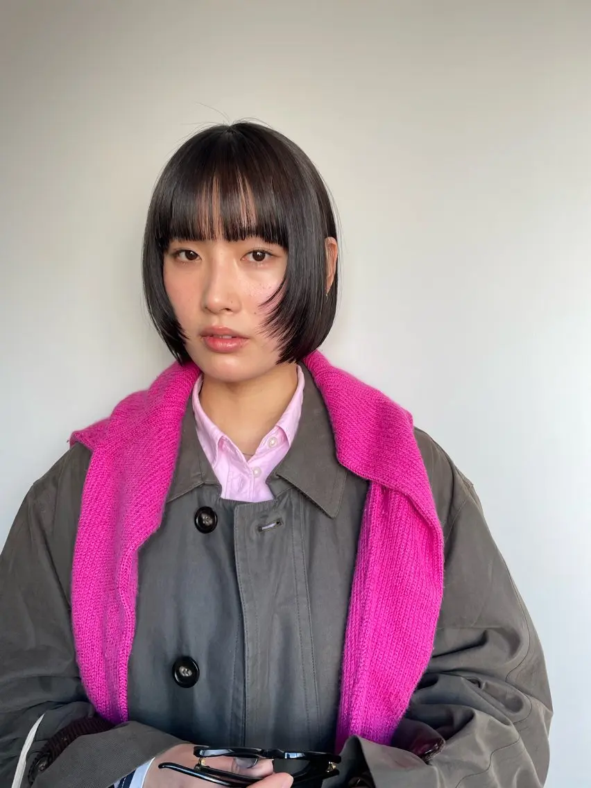 ショート カット ヘアカラー 佐伯 和佳のヘアスタイル