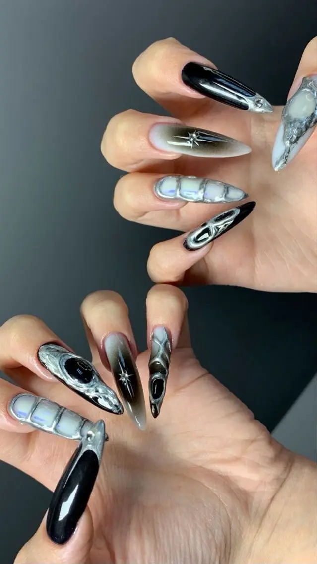 ネイル 韓国ネイル マグネットネイル 持ち込み ハンドネイル Reika Nail _ Royalのネイルデザイン