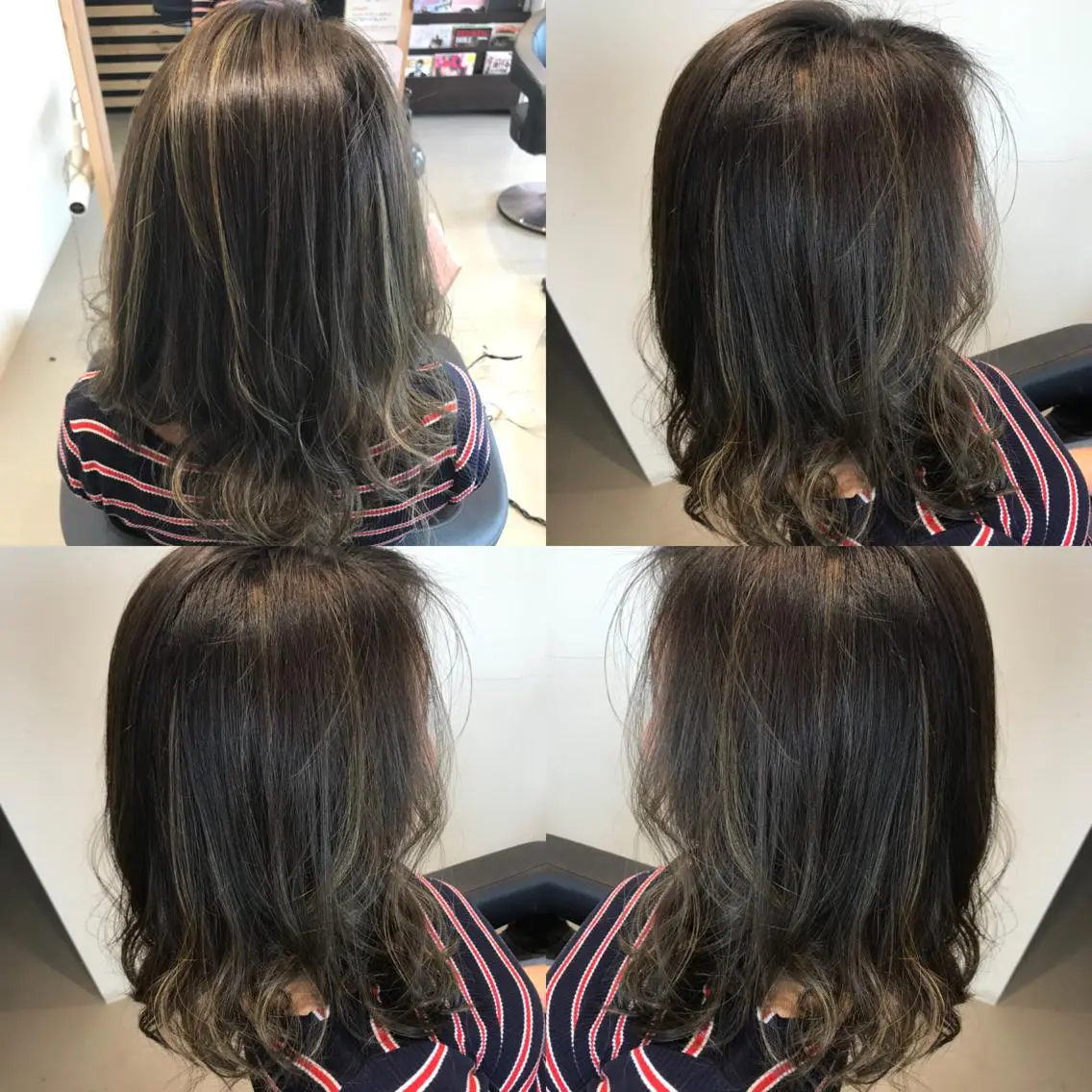 ミディアム カラー ブリーチ 抜きっぱなしブロンド ブルーカラー ハイライトカラー ボブ ヘアカラー 大久保 隆蔵のヘアスタイル
