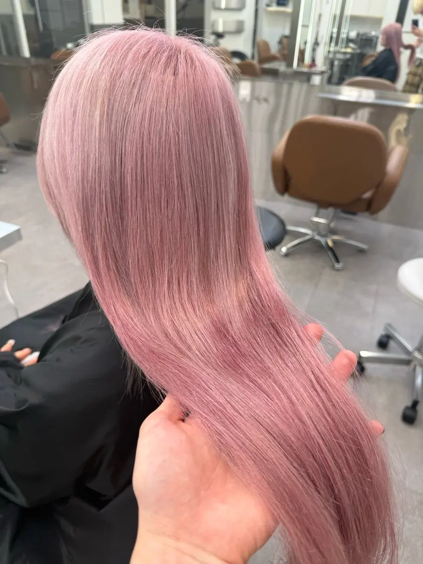 ロング カラー ヘアカラー 韓国メンズヘア特化 𝓡𝓮𝓷のヘアスタイル