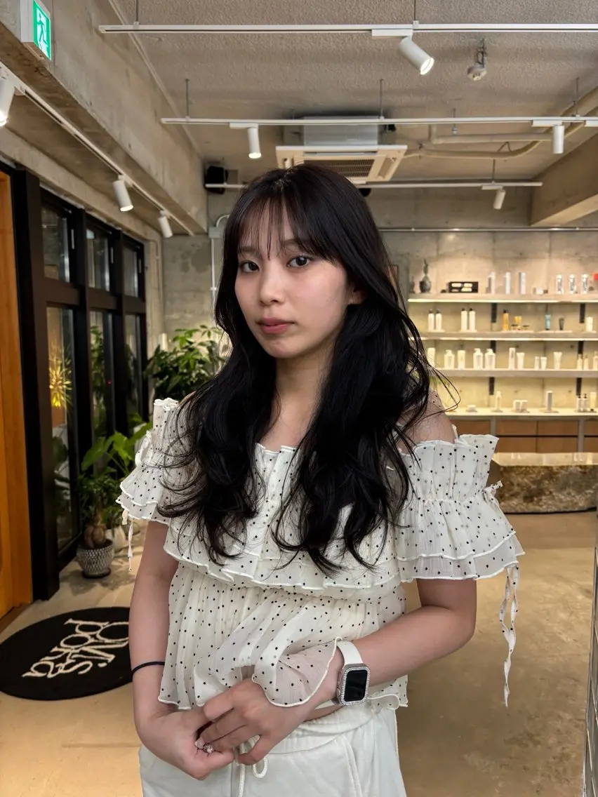 ロング rina/岐阜/可児 カットモデルのヘアスタイル