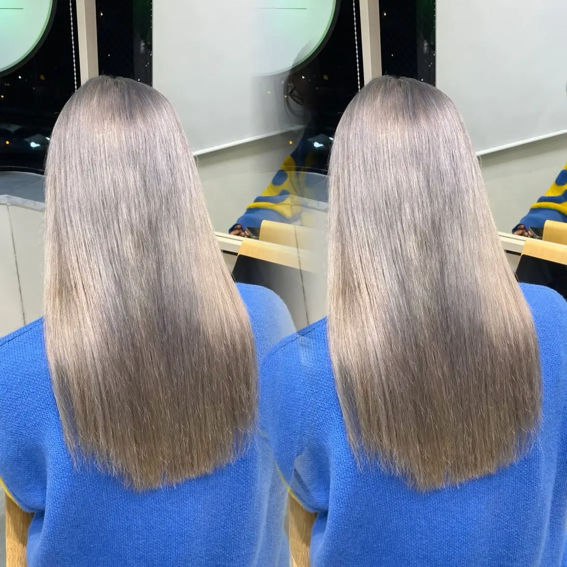 カラー ブリーチ シルバー ヘアカラー 梅田ハイトーンカラー / ibuのヘアスタイル