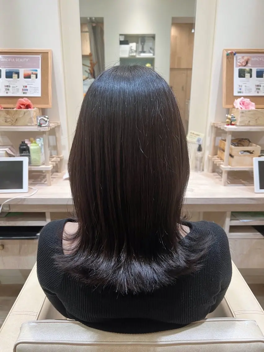 セミロング ced下赤塚店/うる 艶ヘアカラー🦋のヘアスタイル