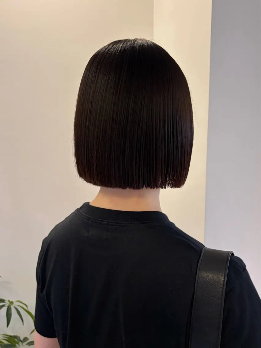 ショート ぱつっとボブ/ ボブ特化/タッセルのヘアスタイル
