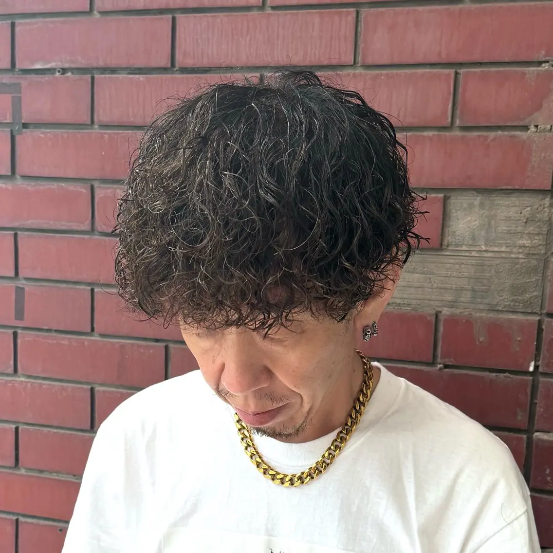 パーマ メンズ メンズパーマ プードルパーマ プードルパーマ 柏メンズカットパーマ NO.1タイチのヘアスタイル