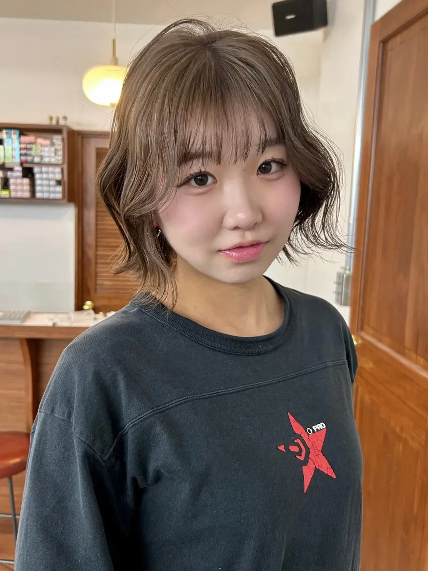 ミディアム カラー 大阪梅田/ イマムラミヅキのヘアスタイル