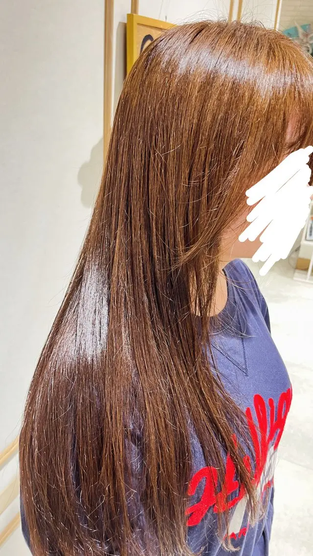 【梅雨前の対策を❗️】カット+髪質改善ストレートの写真
