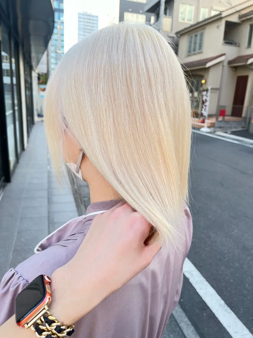 ショート カラー ヘアカラー トリートメント Toshiki大宮 🌈ハイトーン🌈のヘアスタイル