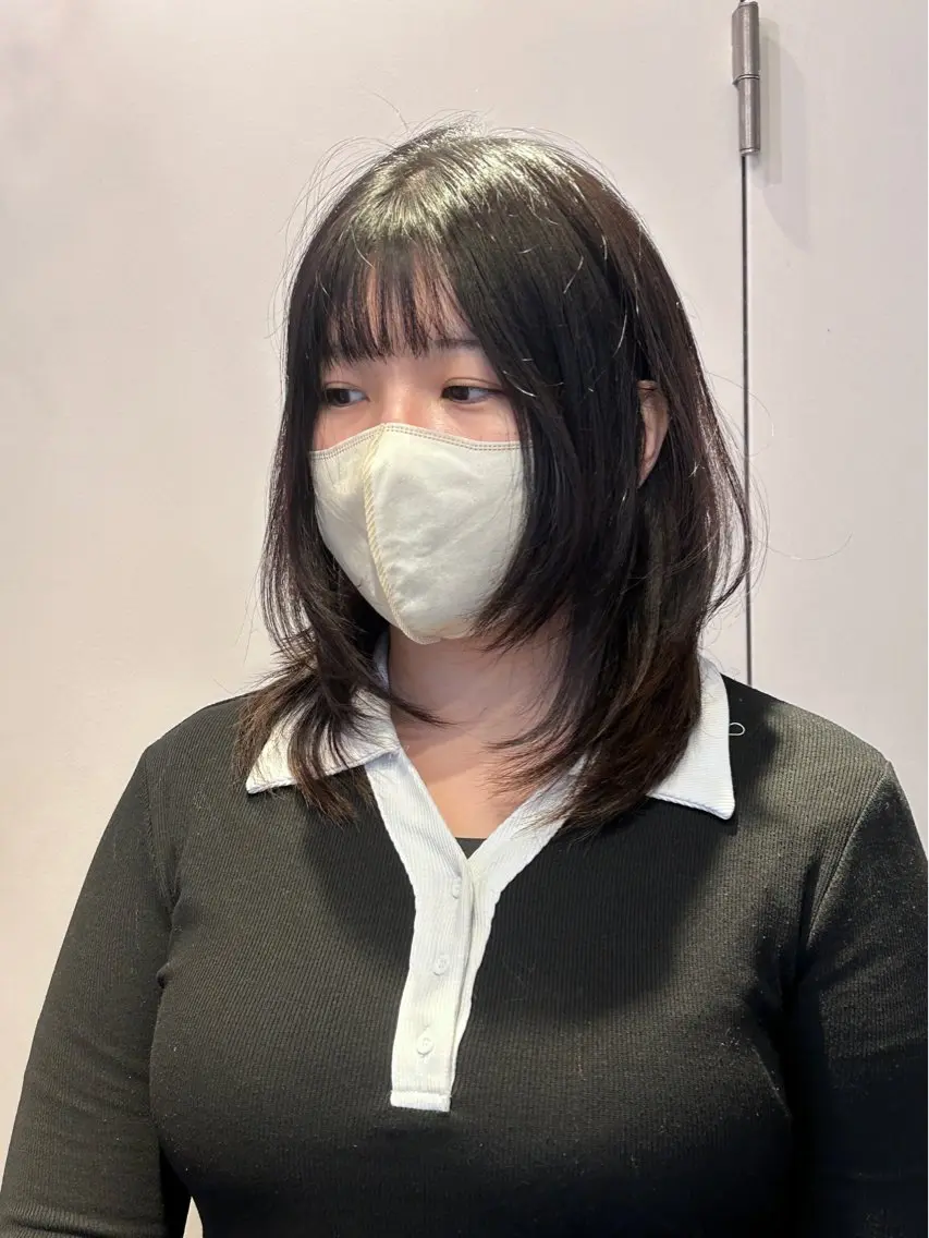 ミディアム カラー カット ヘアカラー トリートメント ナチュラル大人っぽい スタイル　MAORIのヘアスタイル