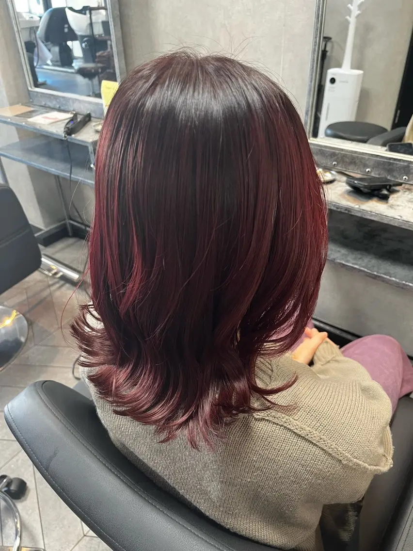 ミディアム カラー ヘアアレンジ ブリーチ ケアブリーチ デザインカラー ハイトーンカラー ボブ カット ヘアカラー 😈派手髪/ 地雷系 / KALIN😈のヘアスタイル