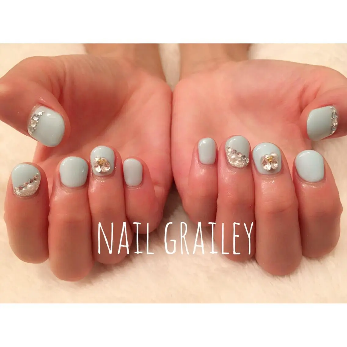 ネイル ストーンネイル nail makoのネイルデザイン