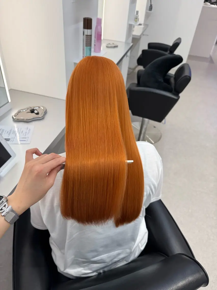 ロング カラー ヘアカラー トリートメント ブリーチ/艶カラー 💎koharu💎のヘアスタイル