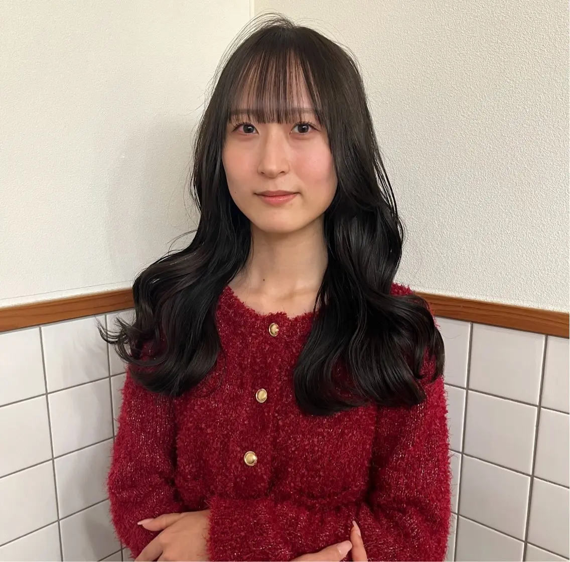 ロング カット 藤田 ゆりなのヘアスタイル