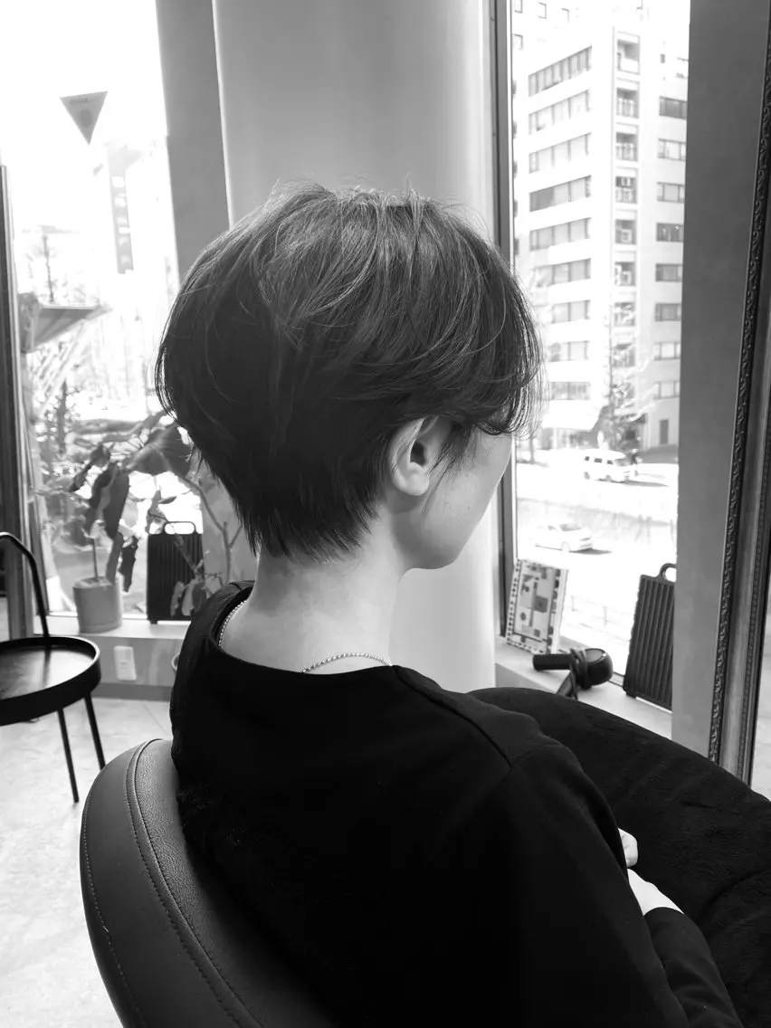 ショート カラー パーマ ハンサムショート ショートヘア 🍃服部 雅哉🍃銀座◎のヘアスタイル