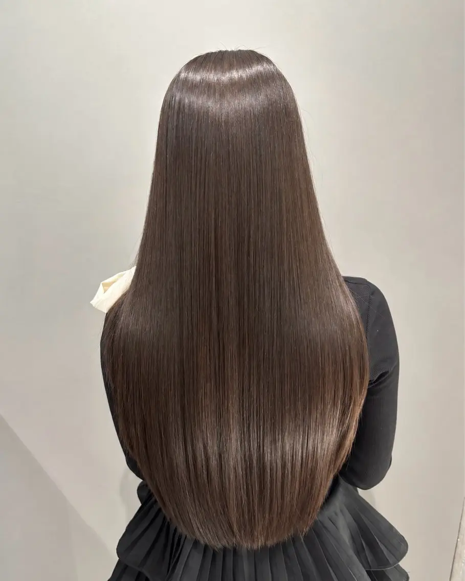 ロング カラー 髪質改善 縮毛矯正 トリートメント カット ヘアカラー 縮毛矯正 トリートメント 朝が楽になる髪質改善 /美髪矯正/KOHのヘアスタイル