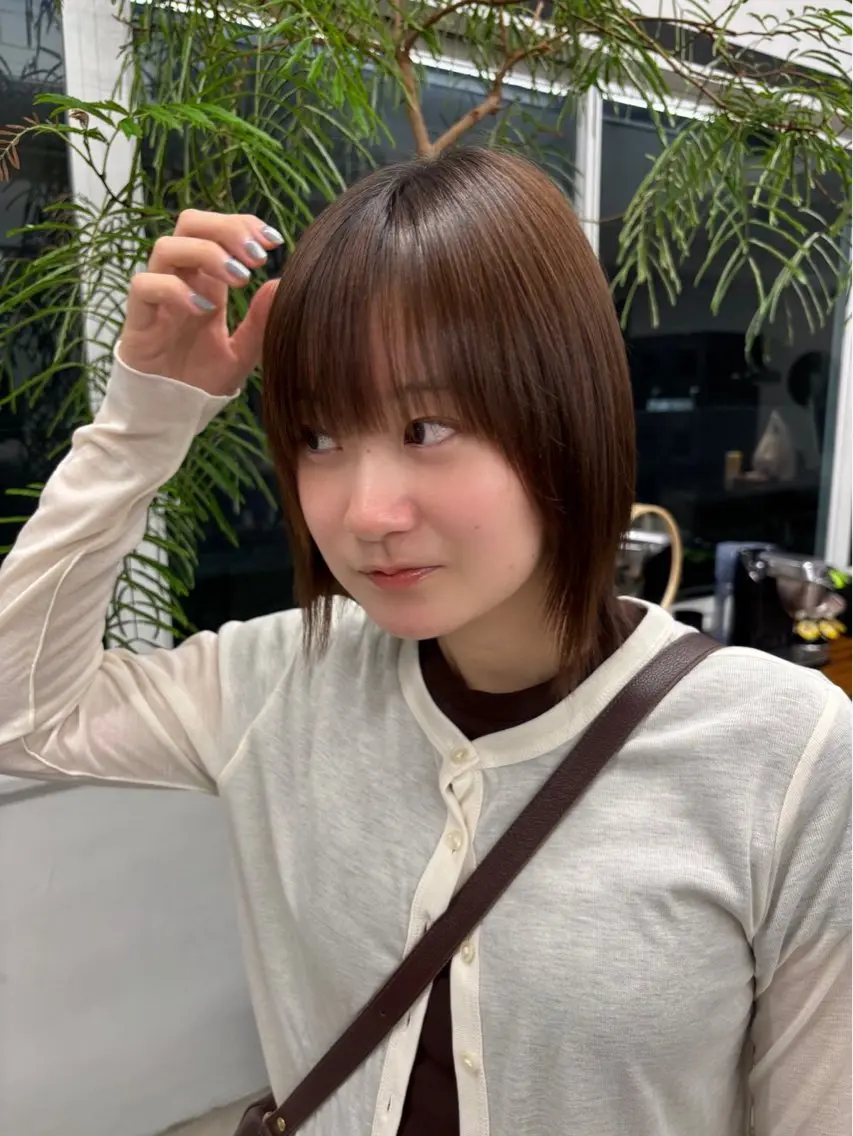 ショート カラー ヘアカラー 大西 凪海のヘアスタイル