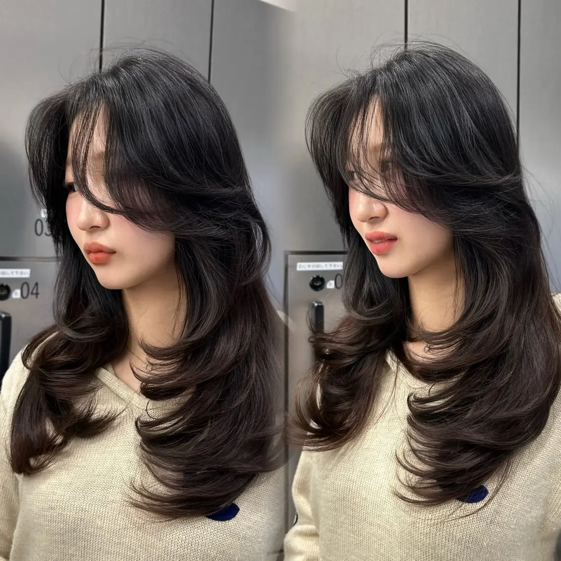 ロング レイヤーカット カット ヘアカラー トリートメント 大人レイヤー/艶美髪 🇺🇸TOMONAのヘアスタイル