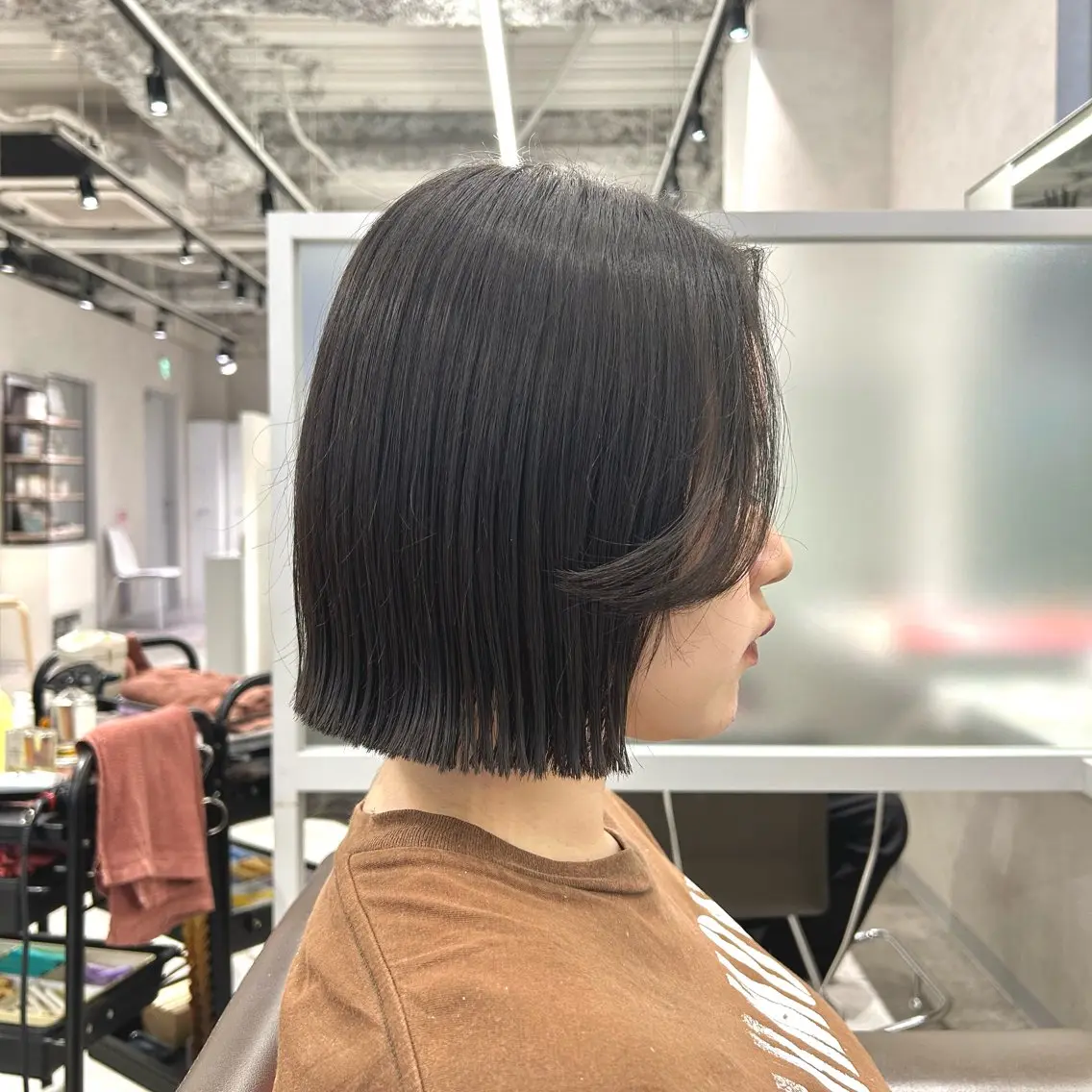 ミディアム 西梅田 トウマ モデル募集中‼️のヘアスタイル