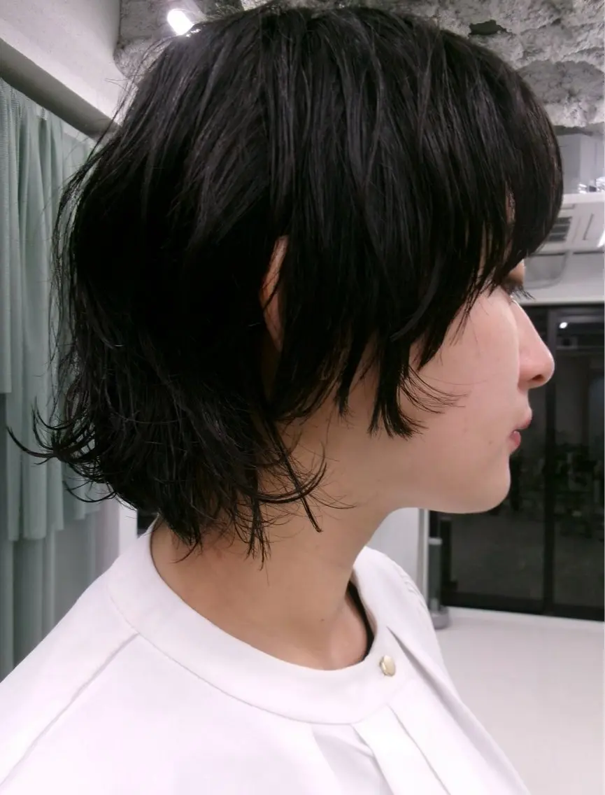ショート パーマ カット パーマ OHASHI HANAMIのヘアスタイル