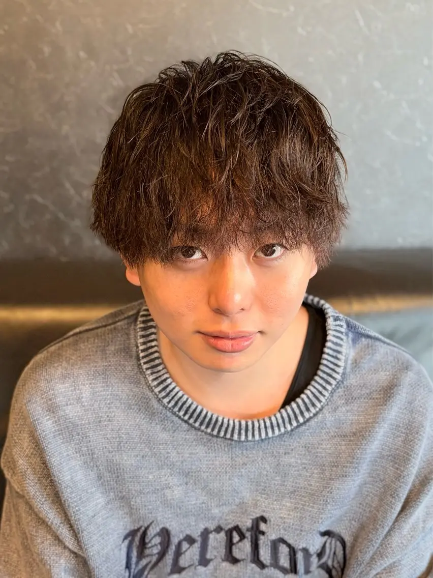 ショート パーマ メンズ メンズ特化 星野裕人のヘアスタイル