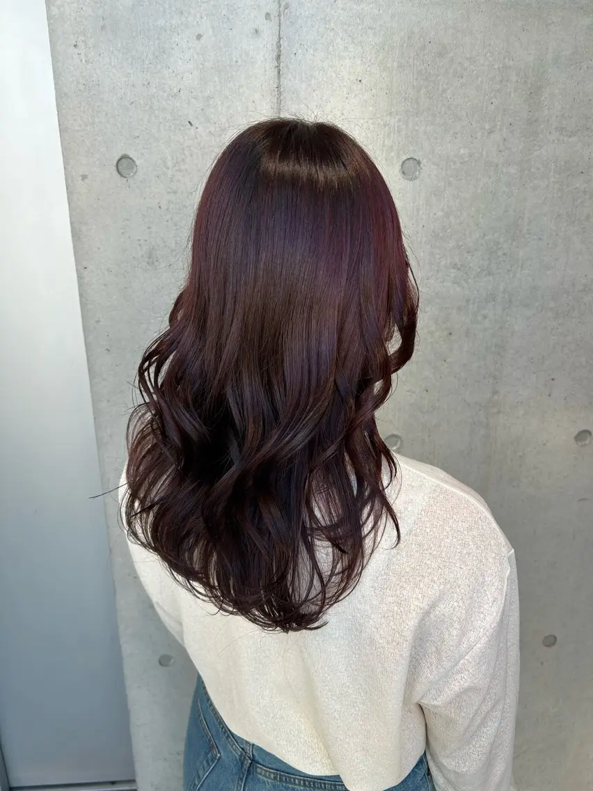 ロング カラー ヘアアレンジ カット ヘアカラー トリートメント ボブ艶モテカラー🫧 カリンのヘアスタイル
