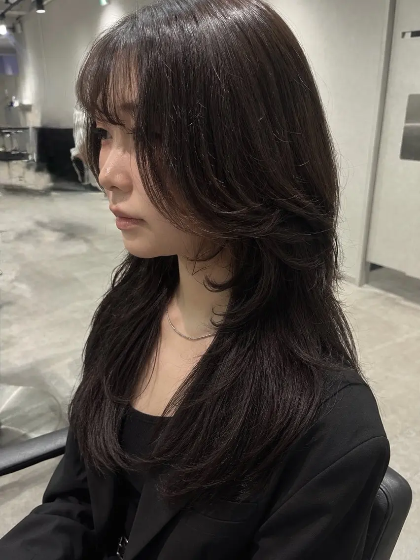 ロング カット 【盛れウルフ/ レイヤー】🖤ゆまののヘアスタイル