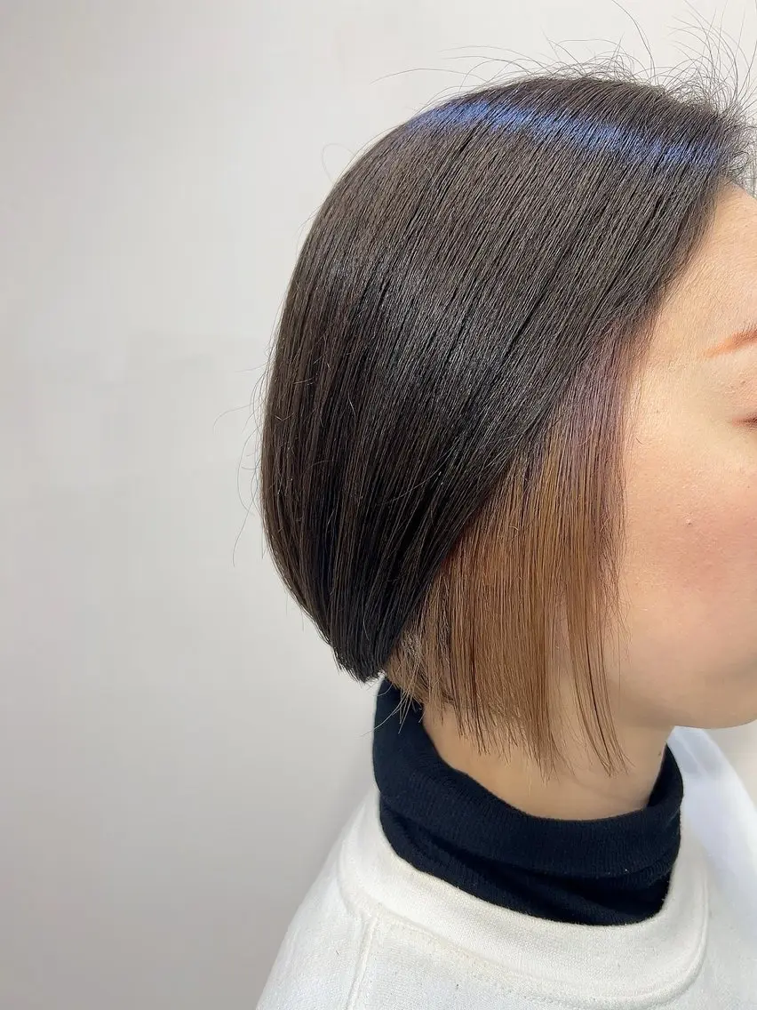 ショート カラー 梅田美容室 高山アヤのヘアスタイル