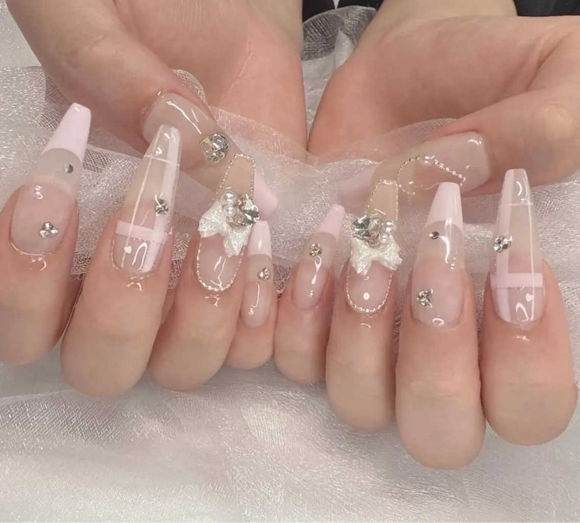 ネイル 韓国ネイル 持ち込み ニュアンスネイル ネイルチップ ハンドネイル TABI ANA.CHUOのネイルデザイン