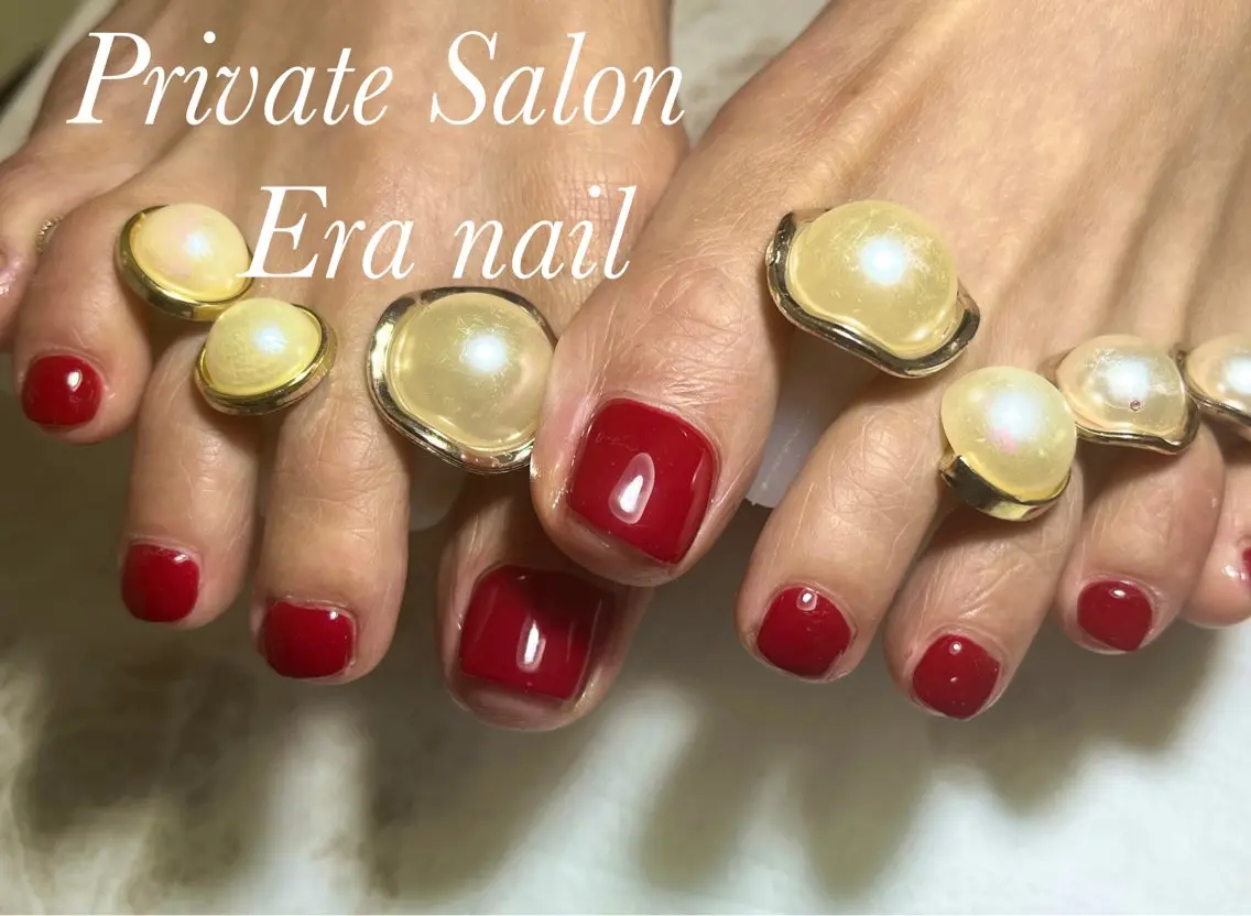 ネイル フットネイル ワンカラーネイル Era nailのネイルデザイン