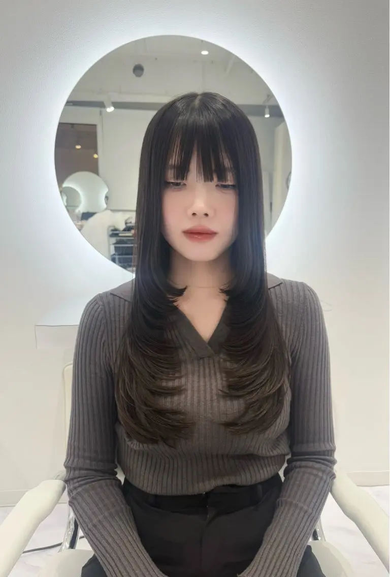 ロング レイヤーカット レイヤーカット🫧 🎀Tomoka🎀のヘアスタイル
