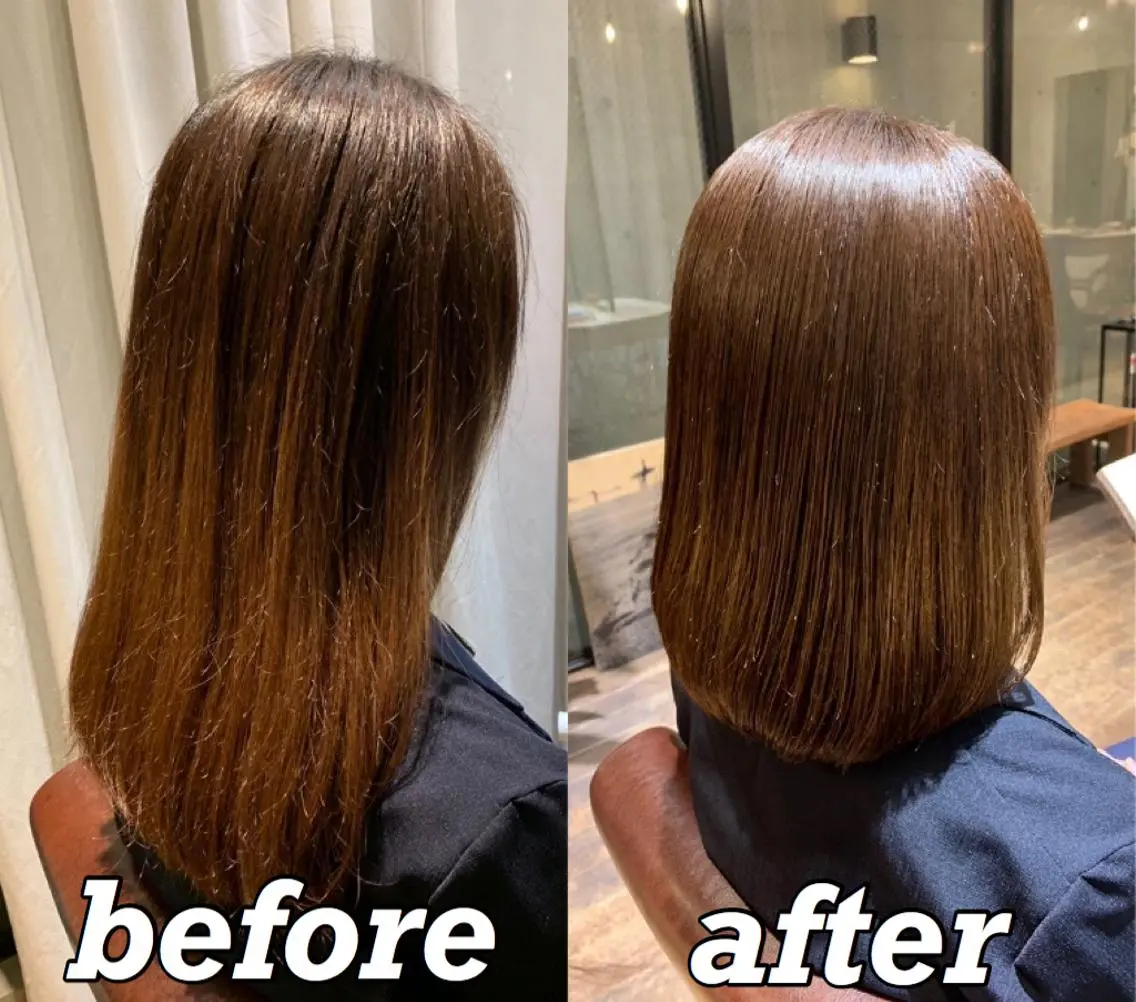 ミディアム カット ヘアカラー 縮毛矯正 トリートメント ヘッドスパ ＊くせ毛に特化＊ 【yun】のヘアスタイル