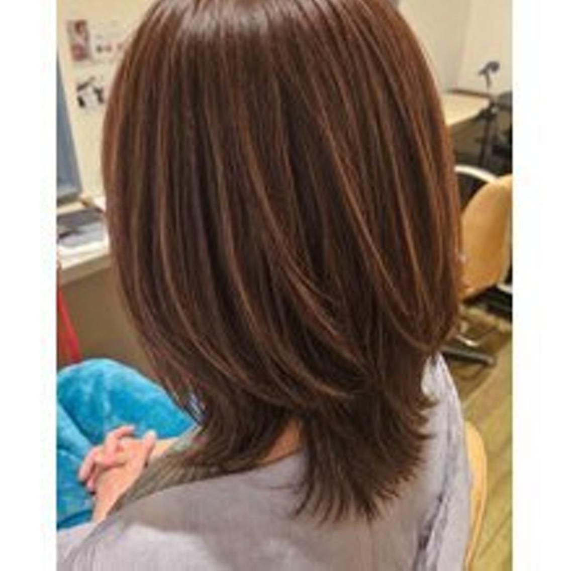 ミディアム 涼/奈良県東生駒 /カラーモデル募集中のヘアスタイル
