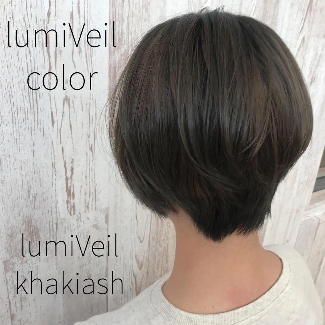 ショート カラー ハンサムショート アッシュ ショートヘア ヘアカラー トリートメント Oopsレイヤー 加藤澄都のヘアスタイル