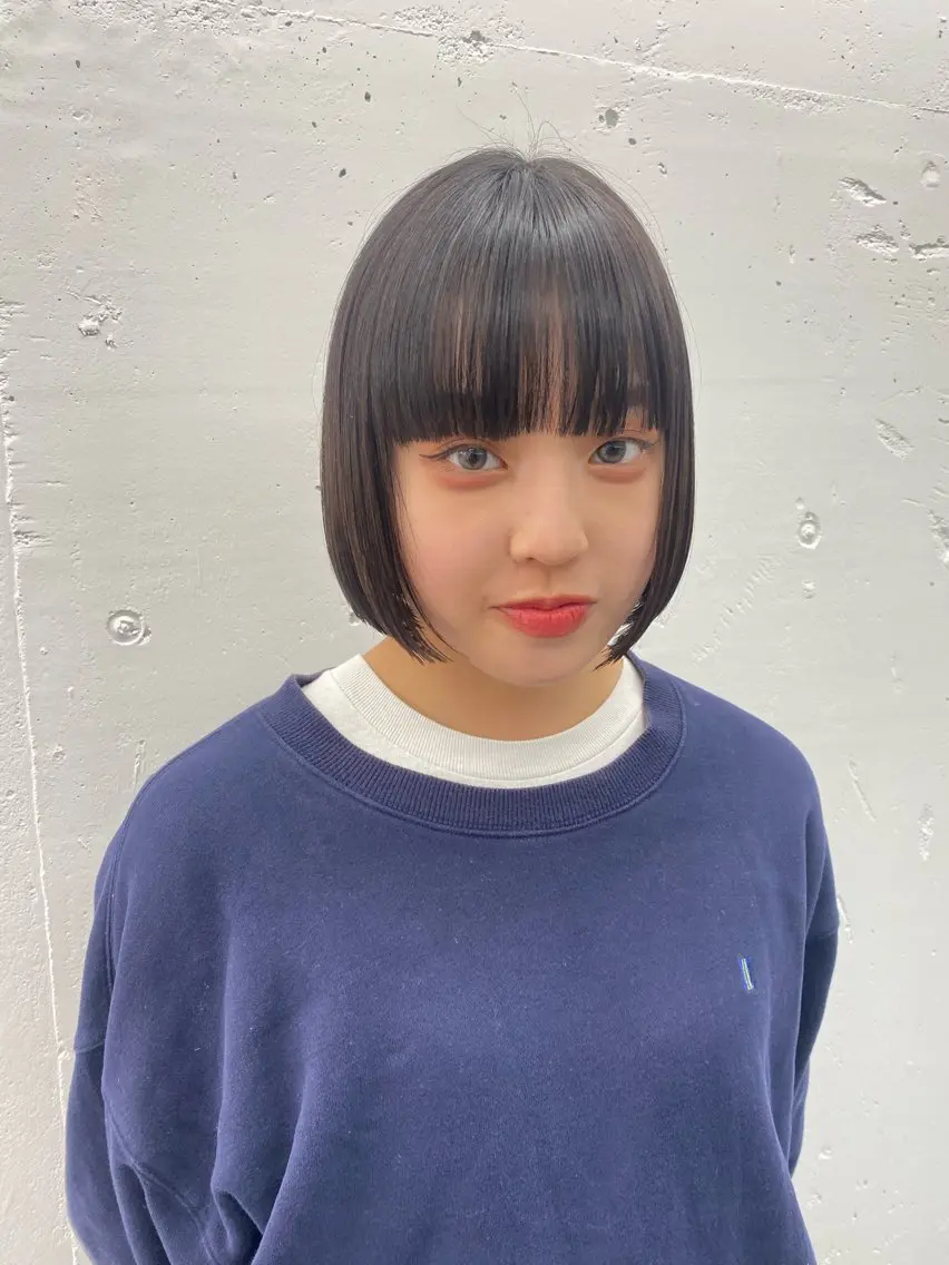 ミディアム カラー ヘアアレンジ ボブ 夕羽夢🍓矢場/ JILLSTUDIOのヘアスタイル