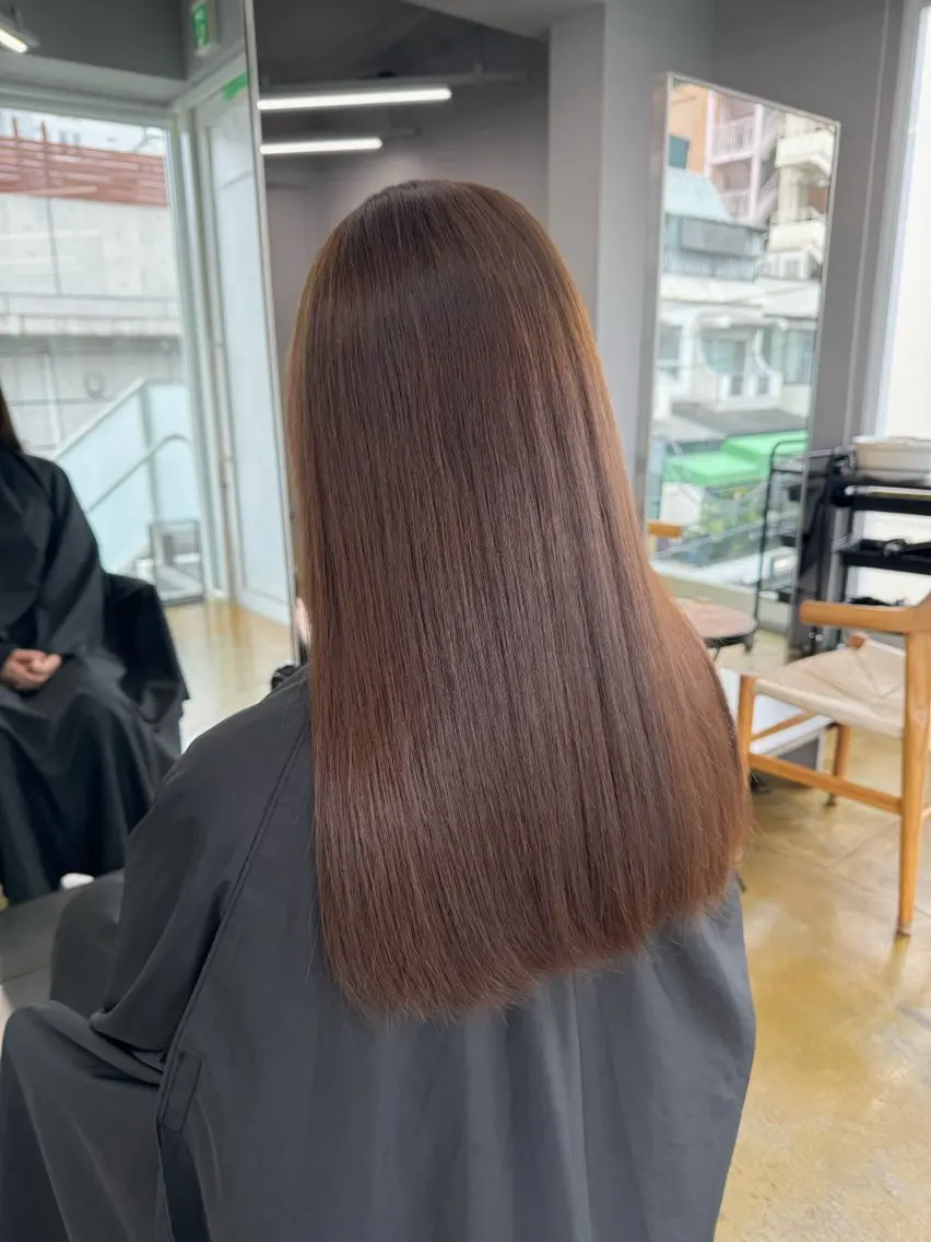 【お得なセットメニュー♡】パッっとラインカット+カラー+トリートメント✂️✨の写真