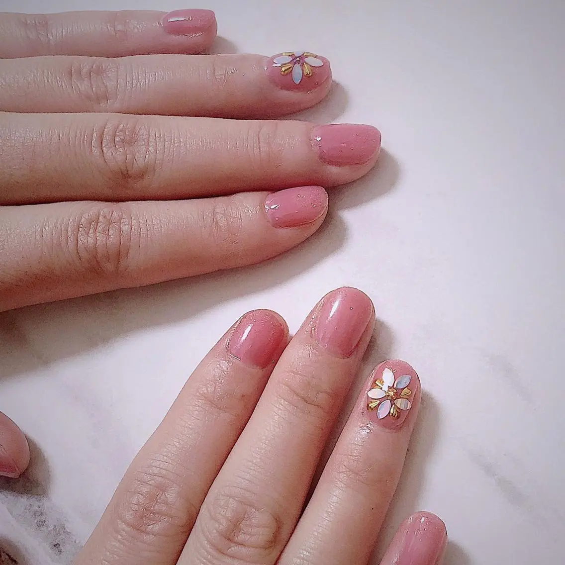ショート めぐみのネイルサロン スタッフ練習のネイルデザイン
